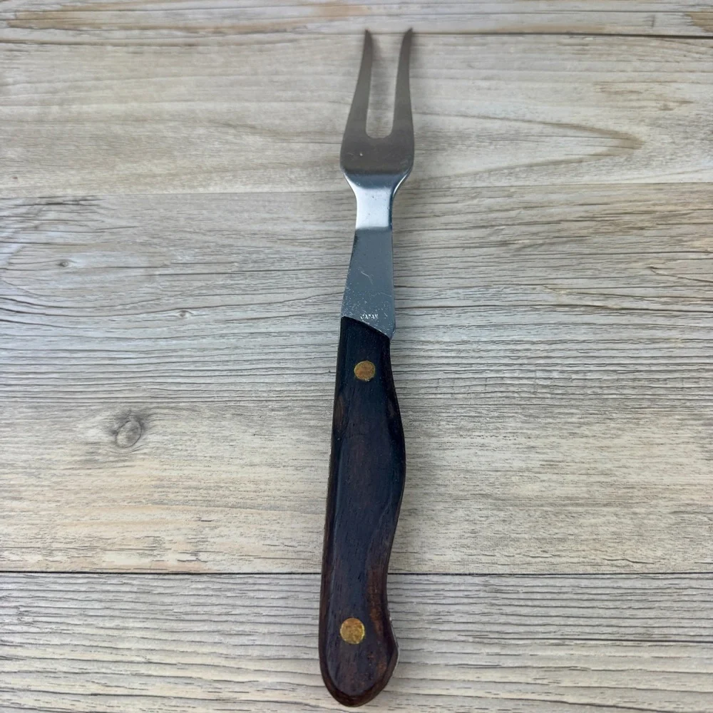 VTG Jet-Cut Lifetime Cutlery D-400 pronged stainless steel carving serving fork.